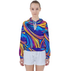 Dancing In The Liquid Light Women s Tie Up Sweat by GardenOfOphir