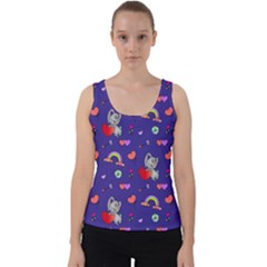 Texture Seamless Digital Scrapbooking Decorative Velvet Tank Top