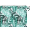 Background Pattern Texture Leaves Design Wallpaper Canvas Cosmetic Bag (XXXL) View2