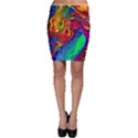 Waves Of Colorful Abstract Liquid Art Bodycon Skirt View1