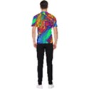 Waves Of Colorful Abstract Liquid Art Men s Short Sleeve Rash Guard View2