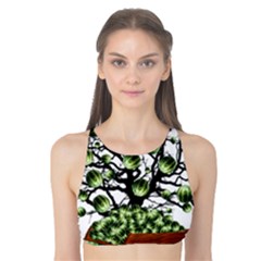 Watermelon Tree Abstraction On Watermelon Abundance Tank Bikini Top by Wegoenart