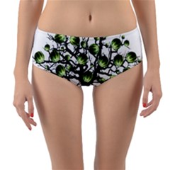 Watermelon Tree Abstraction On Watermelon Abundance Reversible Mid-waist Bikini Bottoms by Wegoenart