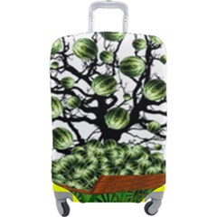 Watermelon Tree Abstraction On Watermelon Abundance Luggage Cover (large) by Wegoenart