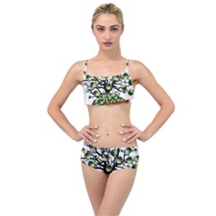 Watermelon Tree Abstraction On Watermelon Abundance Layered Top Bikini Set by Wegoenart