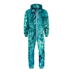 Nature Wallpaper Bubbles Water Bubbly Hooded Jumpsuit (kids) by Wegoenart