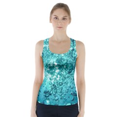 Nature Wallpaper Bubbles Water Bubbly Racer Back Sports Top by Wegoenart