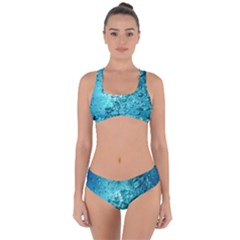 Nature Wallpaper Bubbles Water Bubbly Criss Cross Bikini Set by Wegoenart