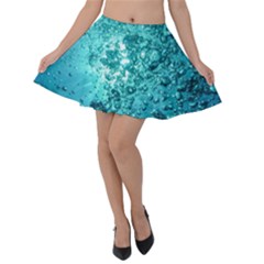 Nature Wallpaper Bubbles Water Bubbly Velvet Skater Skirt