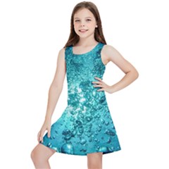 Nature Wallpaper Bubbles Water Bubbly Kids  Lightweight Sleeveless Dress by Wegoenart