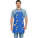 Cat Animals Sleep Stars Seamless Background Kitchen Apron View1