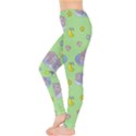 Elephant Sleeping Elephants Background Leggings  View3