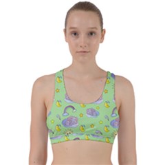 Elephant Sleeping Elephants Background Back Weave Sports Bra by Wegoenart