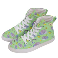 Elephant Sleeping Elephants Background Women s Hi-top Skate Sneakers by Wegoenart