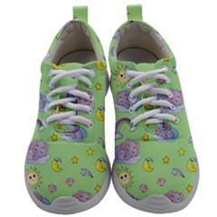 Elephant Sleeping Elephants Background Mens Athletic Shoes by Wegoenart