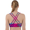 Colorful Abstract Fluid Art Back Weave Sports Bra View2