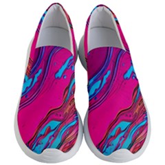 Colorful Abstract Fluid Art Women s Lightweight Slip Ons by GardenOfOphir