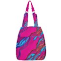 Colorful Abstract Fluid Art Center Zip Backpack View1