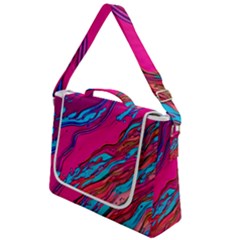 Colorful Abstract Fluid Art Box Up Messenger Bag by GardenOfOphir