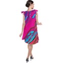 Colorful Abstract Fluid Art Tie Up Tunic Dress View2