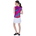 Colorful Abstract Fluid Art Women s Sleeveless Sports Top View2