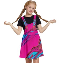 Colorful Abstract Fluid Art Kids  Apron Dress by GardenOfOphir