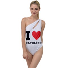 I Love Kathleen To One Side Swimsuit by ilovewhateva