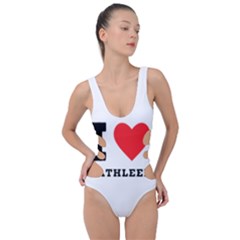 I Love Kathleen Side Cut Out Swimsuit by ilovewhateva