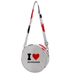 I Love Kathleen Crossbody Circle Bag by ilovewhateva