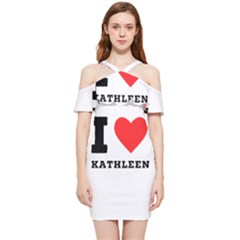 I Love Kathleen Shoulder Frill Bodycon Summer Dress by ilovewhateva