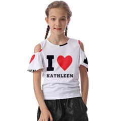 I Love Kathleen Kids  Butterfly Cutout Tee by ilovewhateva