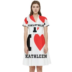 I Love Kathleen Short Sleeve Waist Detail Dress by ilovewhateva