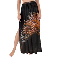 Sea Anemone Coral Underwater Ocean Sea Water Maxi Chiffon Tie-up Sarong by Wegoenart