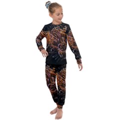 Sea Anemone Coral Underwater Ocean Sea Water Kids  Long Sleeve Set  by Wegoenart