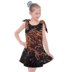 Sea Anemone Coral Underwater Ocean Sea Water Kids  Tie Up Tunic Dress by Wegoenart