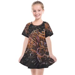 Sea Anemone Coral Underwater Ocean Sea Water Kids  Smock Dress by Wegoenart