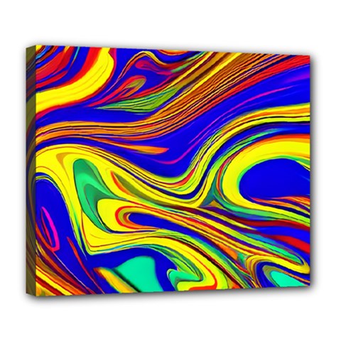 Contemporary Art Fluid Background Deluxe Canvas 24  X 20  (stretched) by GardenOfOphir