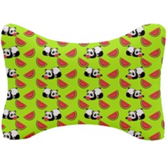 Watermelon Panda Background Wallpaper Seat Head Rest Cushion by Wegoenart