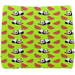 Watermelon Panda Background Wallpaper Seat Cushion by Wegoenart