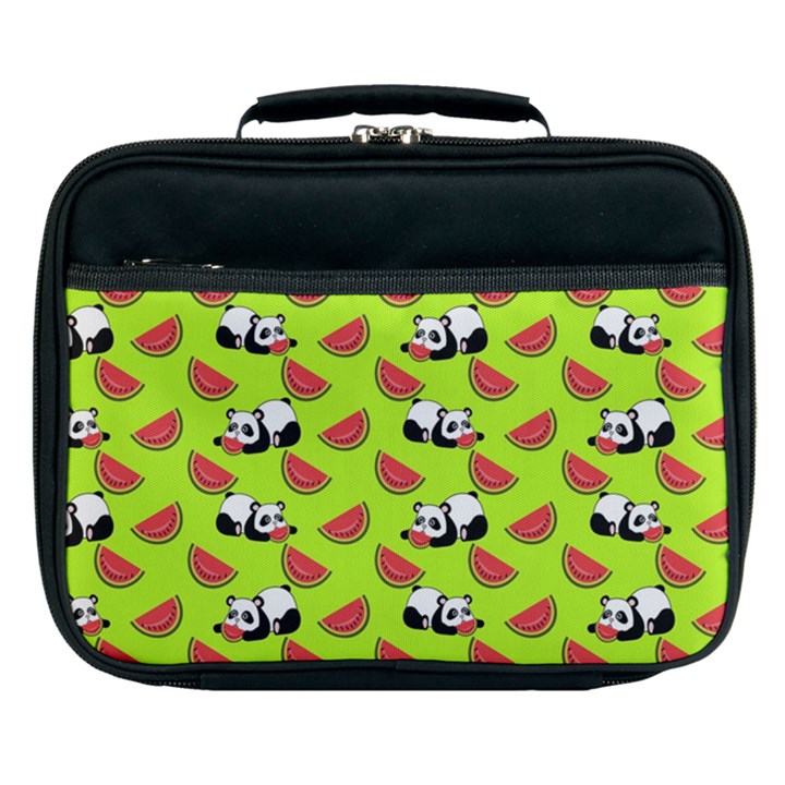 Watermelon Panda Background Wallpaper Lunch Bag