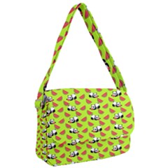 Watermelon Panda Background Wallpaper Courier Bag by Wegoenart