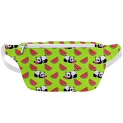 Watermelon Panda Background Wallpaper Waist Bag  by Wegoenart