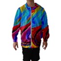 Abstract Fluid Art Kids  Hooded Windbreaker View1