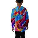 Abstract Fluid Art Kids  Hooded Windbreaker View2