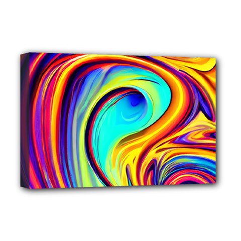 Fluid Art Pattern Deluxe Canvas 18  X 12  (stretched) by GardenOfOphir