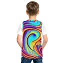 Fluid Art Pattern Kids  Basketball Tank Top View2