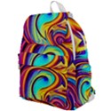 Fluid Art Pattern Top Flap Backpack View1