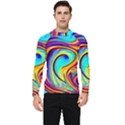 Fluid Art Pattern Men s Long Sleeve Rash Guard View1