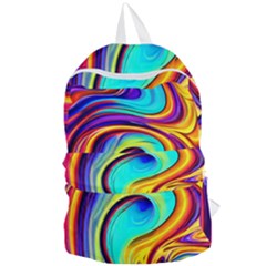 Fluid Art Pattern Foldable Lightweight Backpack by GardenOfOphir