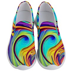 Fluid Art Pattern Men s Lightweight Slip Ons by GardenOfOphir